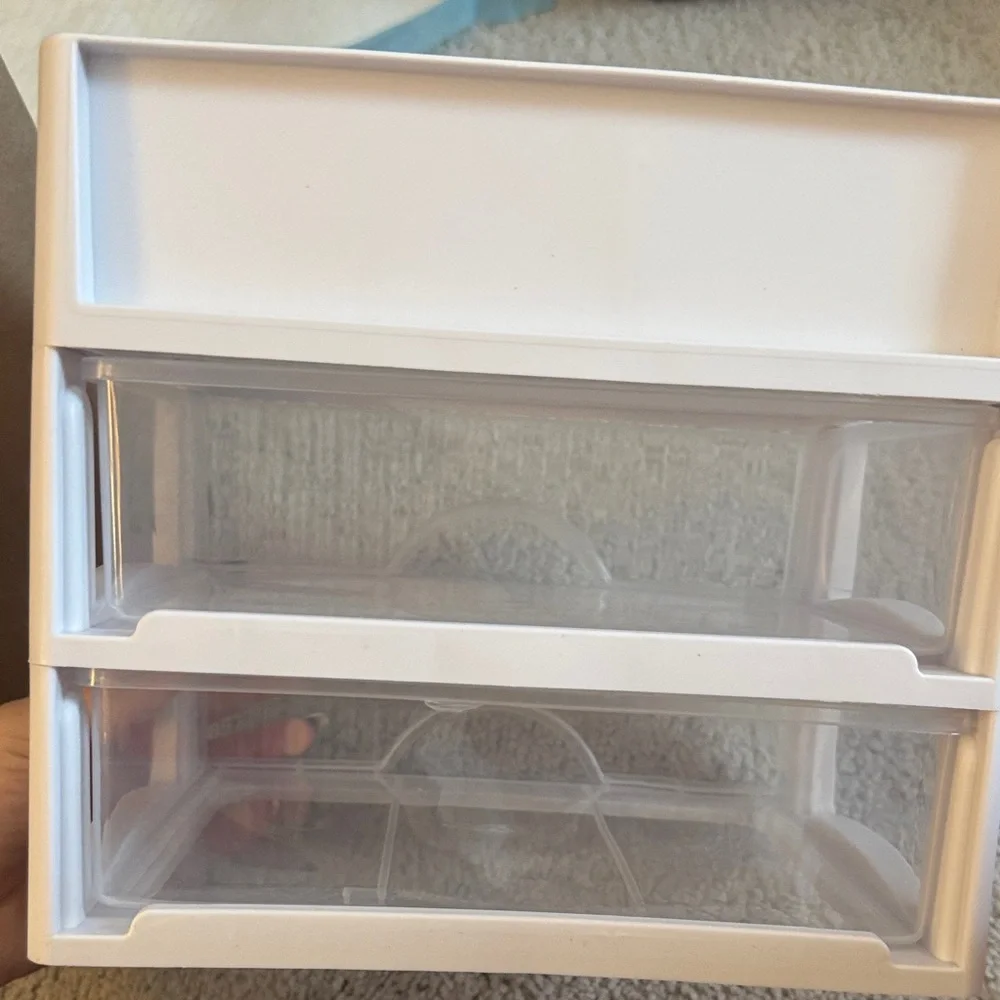 White Multi-Compartment Storage Organizer